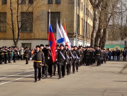Вынос знамён Училища Вынос знамён Училища